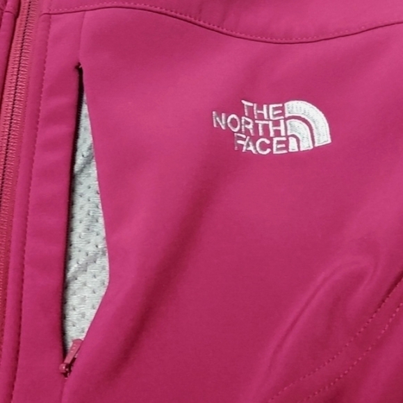 The North Face Windwall Apex Jacket Women's Softshell Fleece Lined Berry Medium - Picture 10 of 14